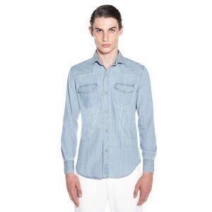 Eleventy men's Denim Western Shirt size S
